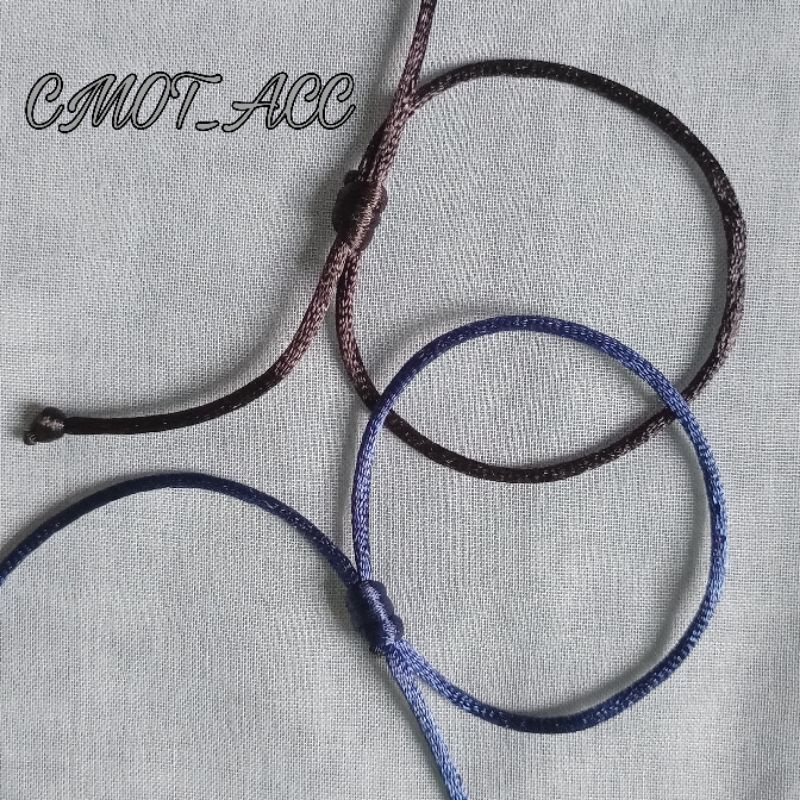 GELANG SERUT POLOS TALI SATIN 2MM