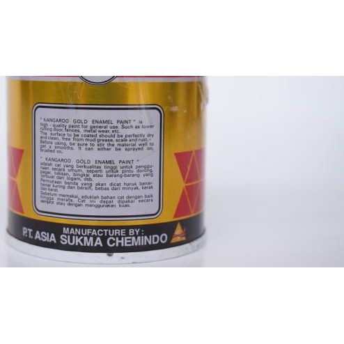 

➭ CAT MINYAK / BESI MERK KANGAROO (KANGGURU) WARNA EMAS/ GOLD 1 LITER ➥