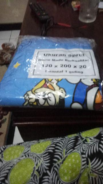 Sprei Homemade Size 120x200 1kg Muat 2pcs Hemat Ongkir Sprei Homemade Motif Anak Dewasa Size Double