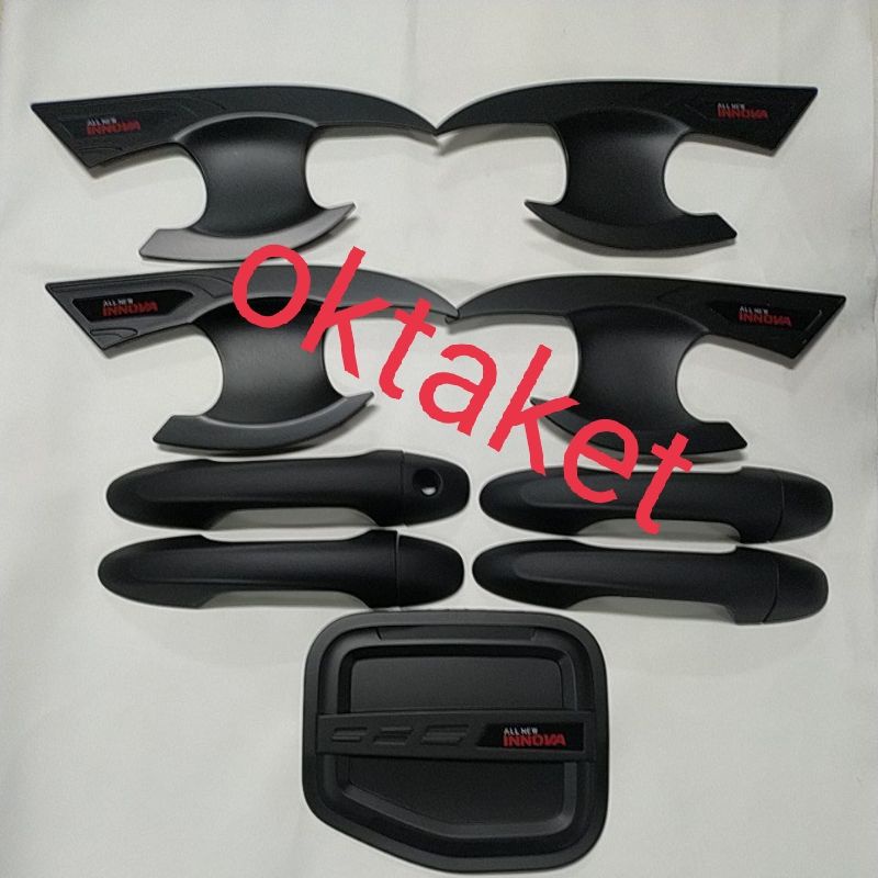 paket outer handle tank cover all new innova GR Sport  2021 hitam
