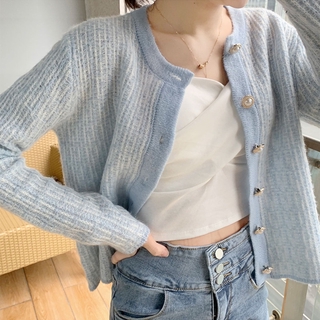 Cardigan Rajut Longgar Lengan Panjang Warna Polos Untuk Cardigan Rajut Longgar Lengan Panjang Warna Polos Untuk