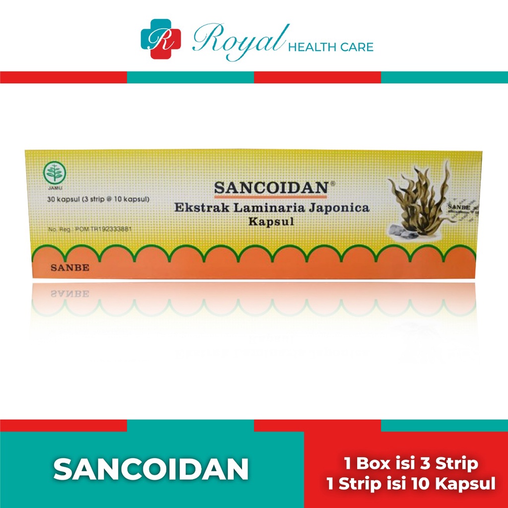 SANCOIDAN STRIP 10Tablet Obat Herbal Extrak Rumpul Laut Sbg Daya Tahan