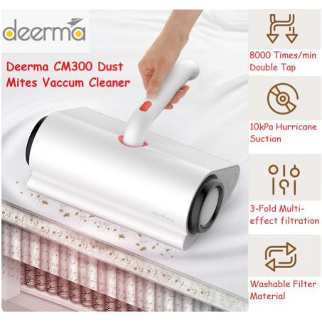 DEERMA CM300 ANTI MITE DUST VACUUM CLEANER PENYEDOT DEBU TUNGAU KASUR SOFA 10KPA