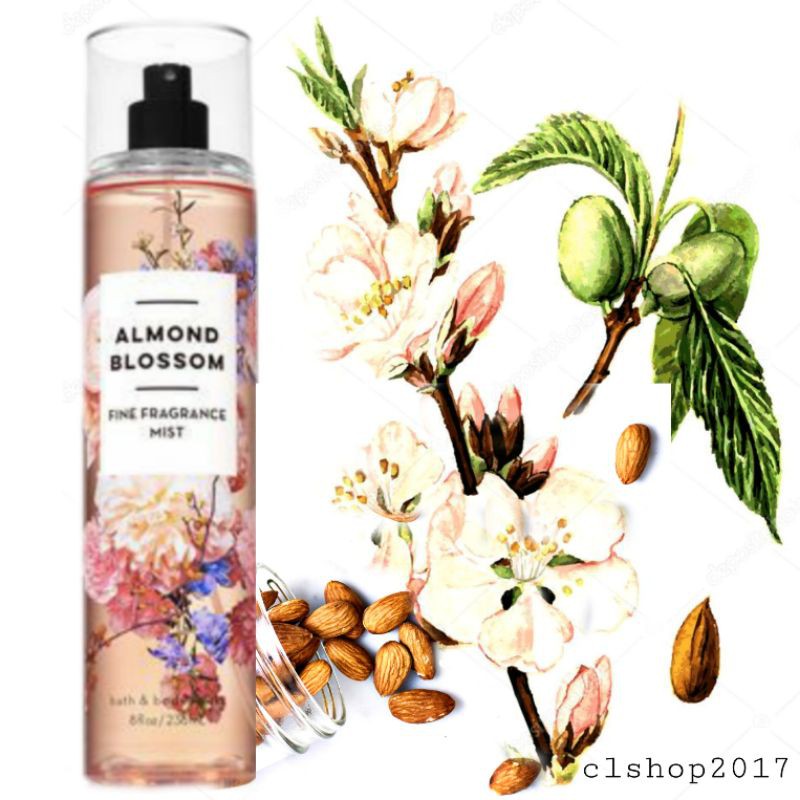 BATH &amp; BODY WORKS BBW ALMOND BLOSSOM SERIES MIST LOTION SHOWER GEL BODY CREAM HAND CREAM SHOWER GEL BODY CREAM LOTION MIST WASH WALLFLOWER ROOMSPRAY SCENTPORTABLE GENTLE GEL DEEP CLEANSING GENTLE FOAMING CREAMY LUXE