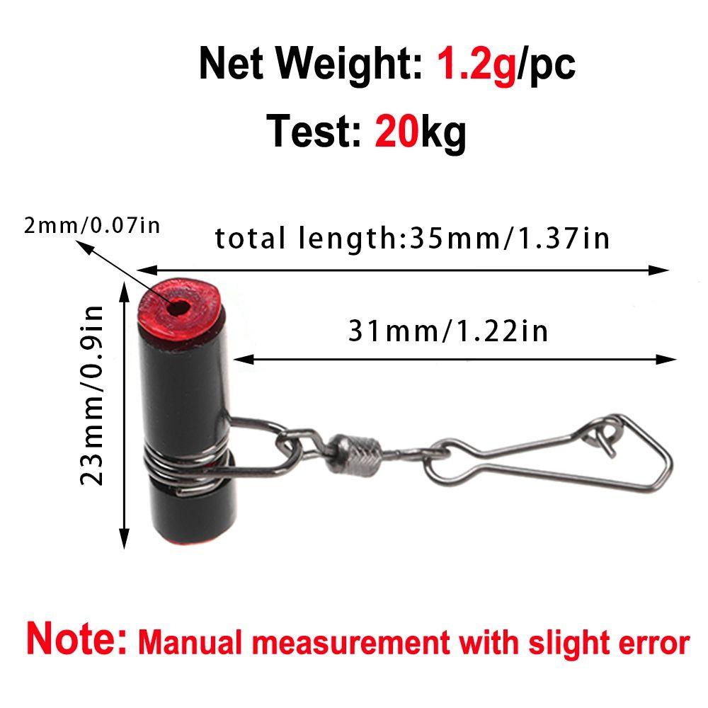 Agustina Sea Fishing Balance Hooks 10 Pcs Hitam Anti-Berliku Stabil Fishing Tackle Kepala Plastik Aksesoris Pancing String Hooks Bracket