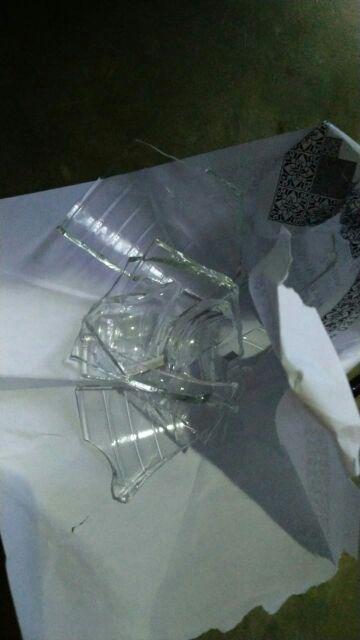 Teko Set Kaca Polos Gelas Kaca Gelas Minum 2 Gelas Beling