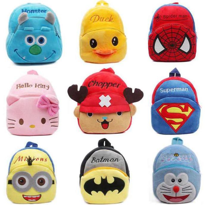 Jual Tas Sekolah Anak Karakter Kartun Minion / Tas Karakter Kartun Original - Kuning The best