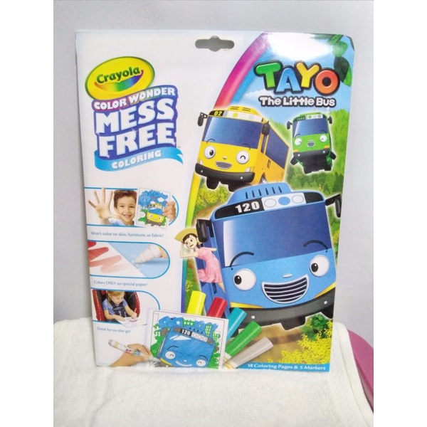 

Crayola Color Wonder Mess Free - Tayo The Little Bus Coloring Book Set