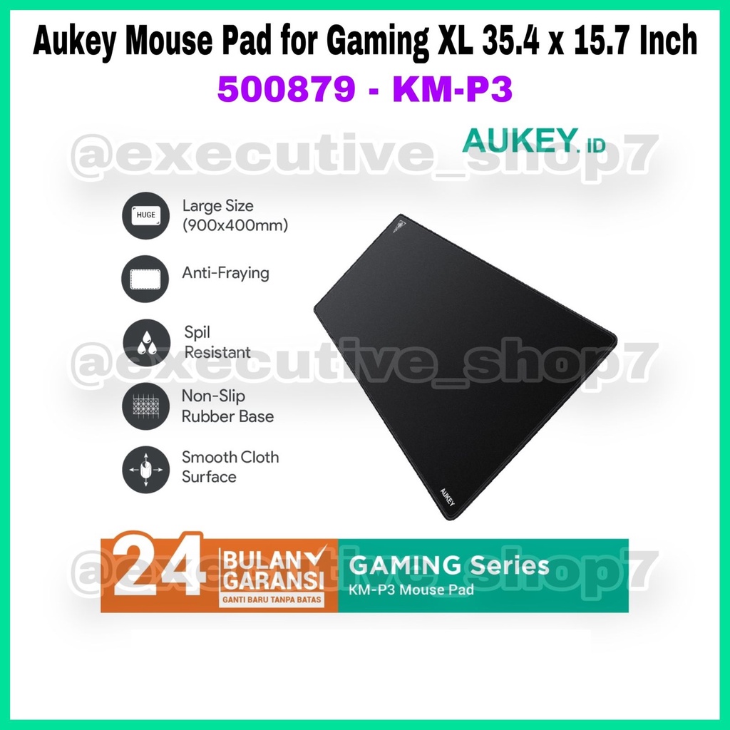 Aukey Mouse Pad for Gaming XL 35.4 x 15.7 Inch - 500879 - KM-P3