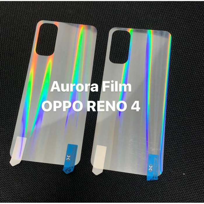 OPPO RENO 4 / RENO 4 PRO / RENO 4F BACK SKIN AURORA ANTI GORES BELAKANG