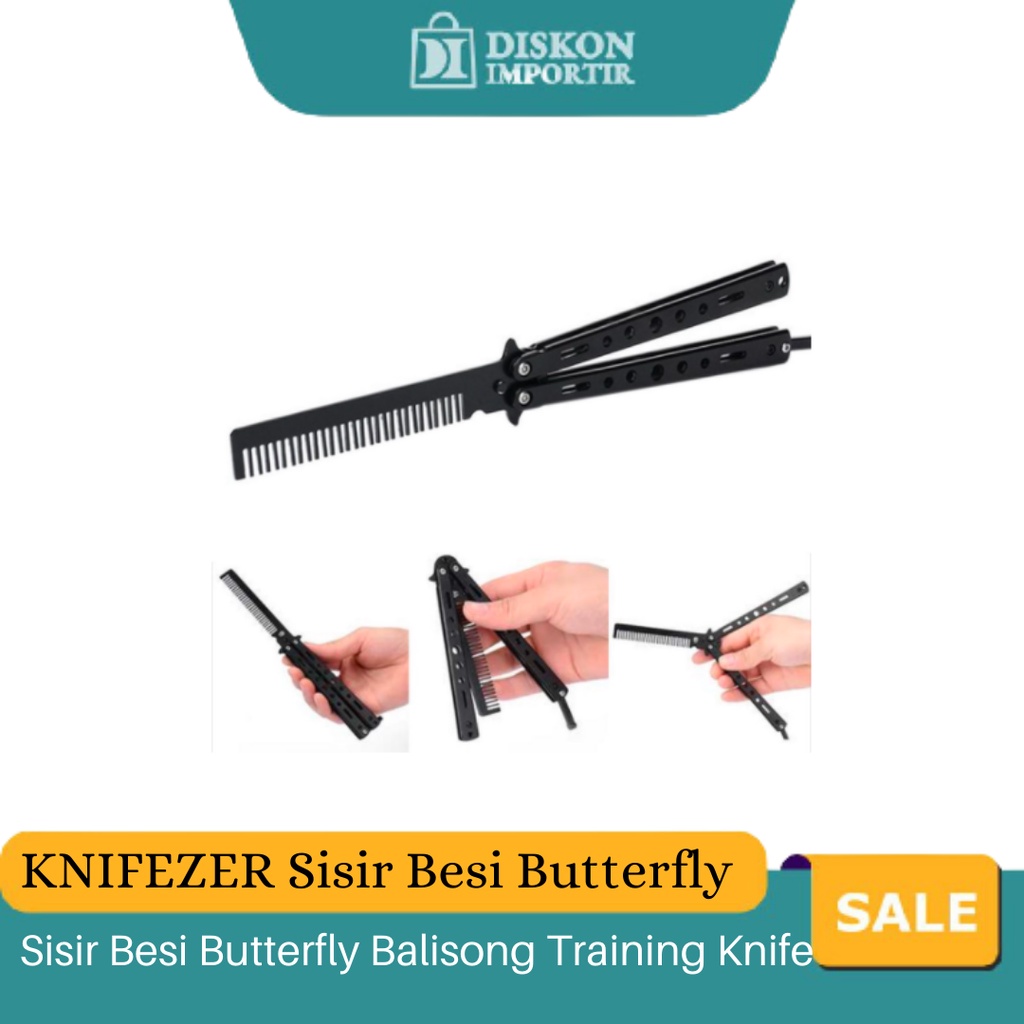 KNIFEZER Sisir Besi Butterfly Balisong Training Knife CS GO - LF-9898