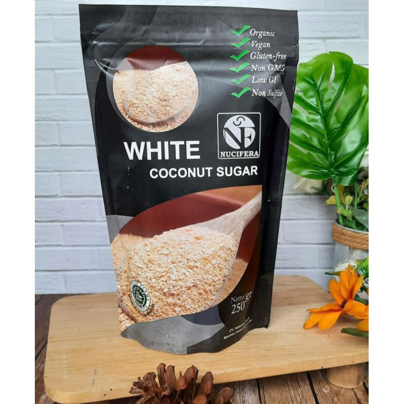 

WHITE COCONUT SUGAR / GULA KELAPA PUTIH NUCIFERA 250 GRAM