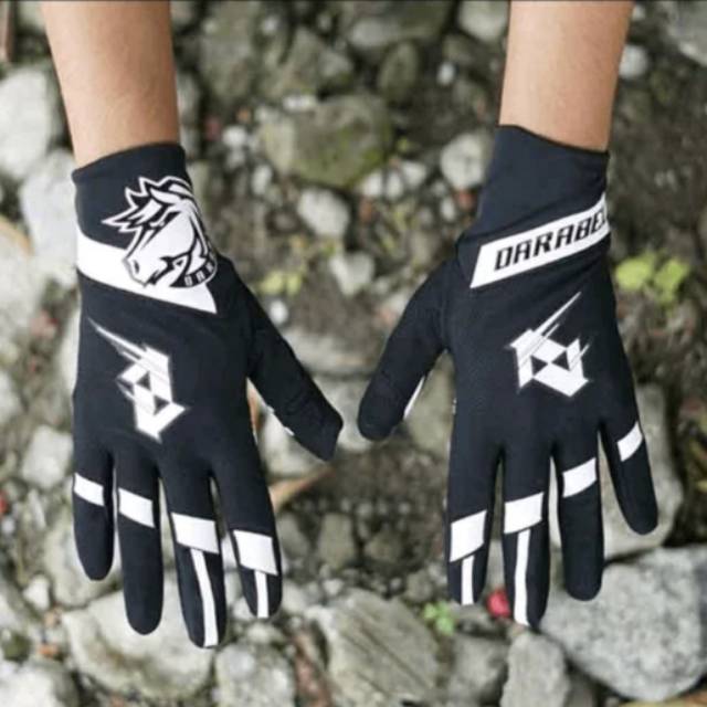 SARUNG TANGAN AVELIO DARABEL WHITE full finger - Gloves gowes MTB - Sarung tangan sepeda
