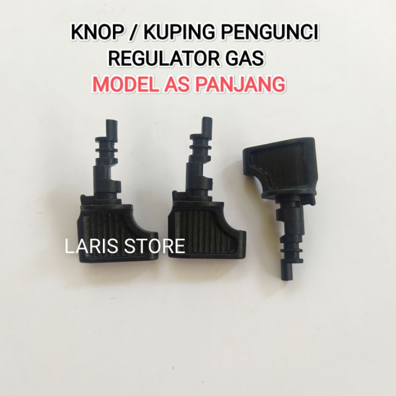 KNOP HANDLE PUTARAN REGULATOR GAS / KUPING PUTAR PLASTIK MODEL AS PANJANG