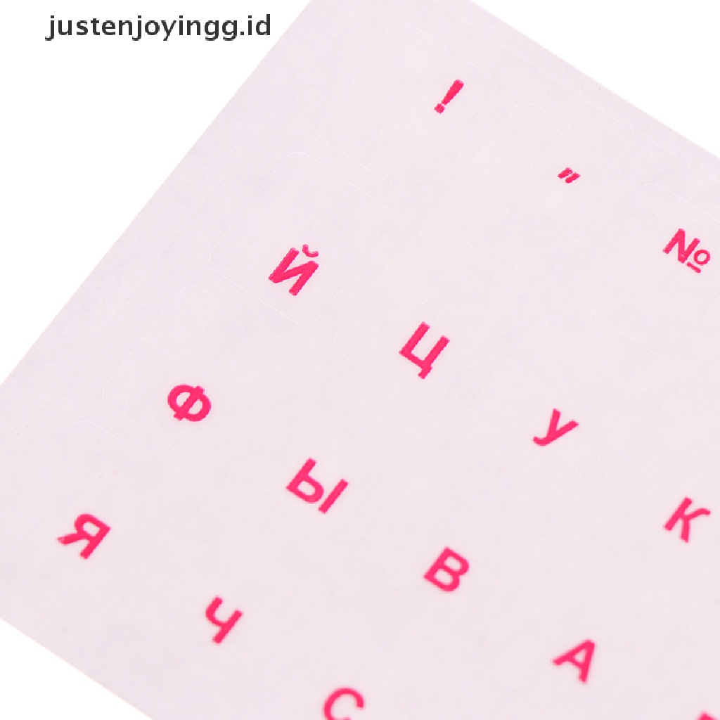 Stiker Film Pelindung Keyboard Bahasa Rusia Untuk Notebook