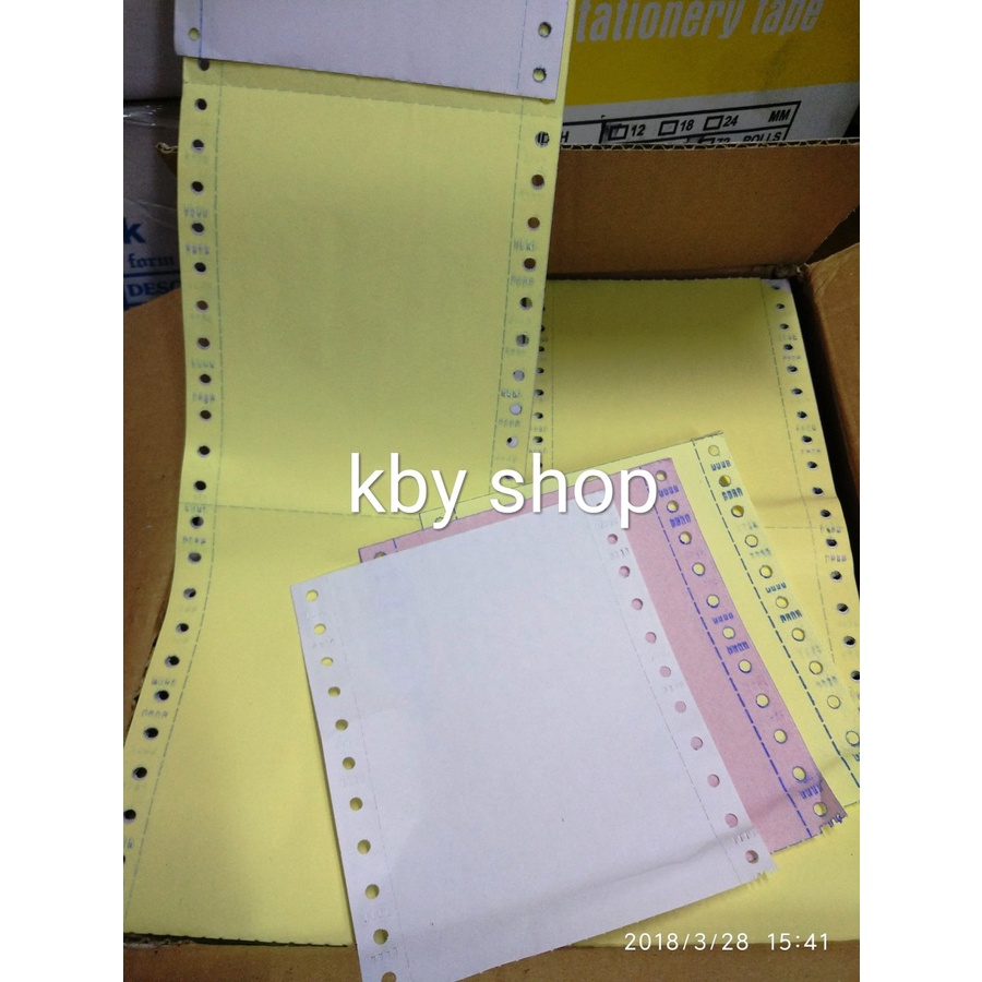 

KERTAS WARTEL ISI FULL 3 PLY CONT FORM 9 1/2 : 2 X 11 : 2 RESI POS