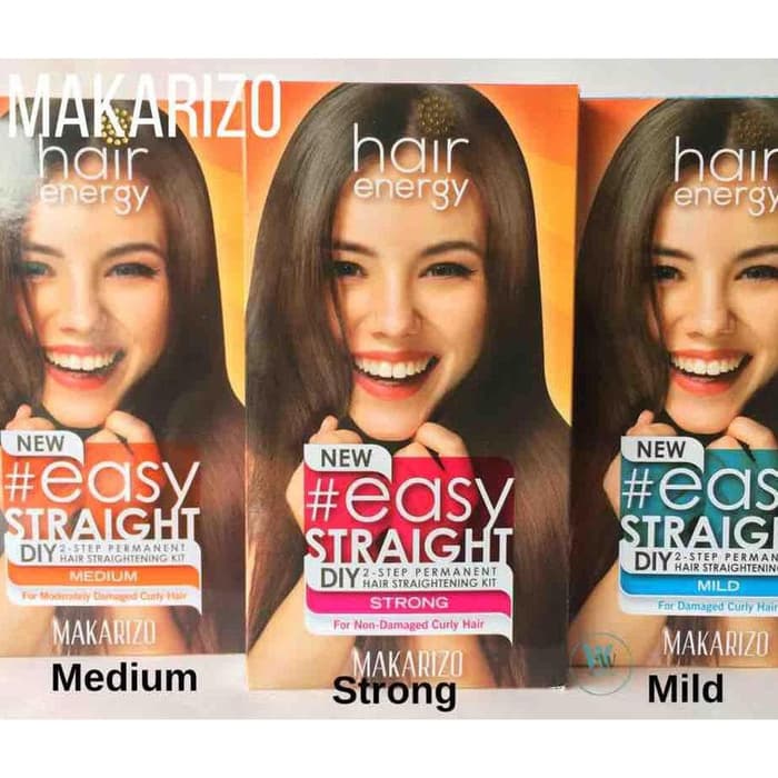 Makarizo Hair Energy Easy Straight / Pelurus Rambut 80 Ml - 120 Ml