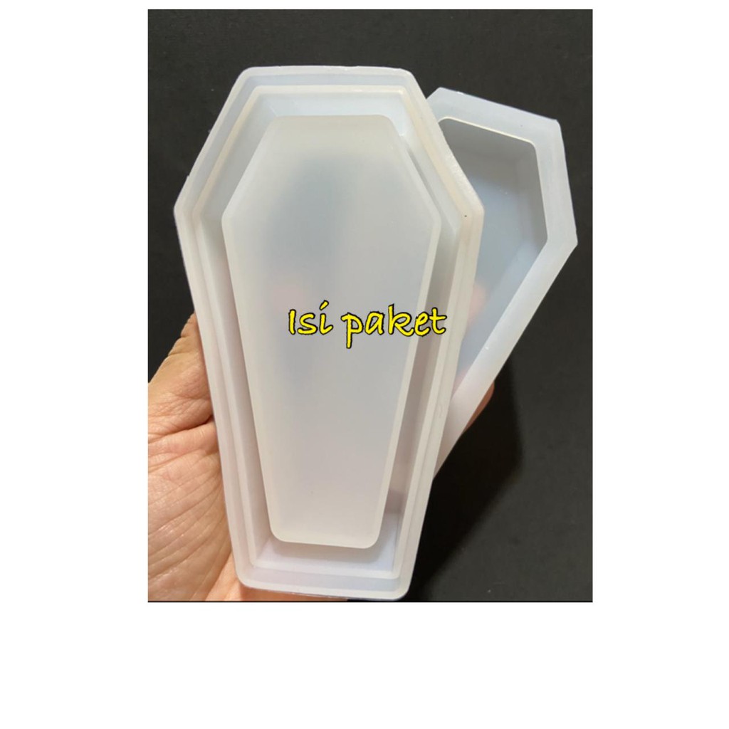 cetakan resin mold silicone coffin mold peti mati pemakaman cofin