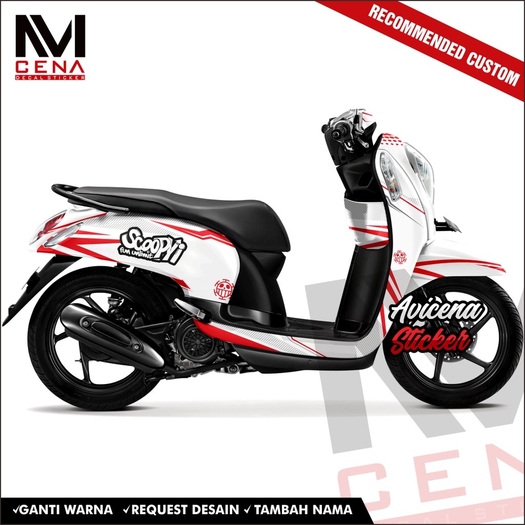Sticker Decal scoopy full body Decal Sticker Scopy New Fi 2014 2015 2016 2017 Full Body glins