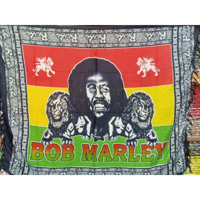 kain pantai bob marley sarong selendang syal reggae rasta slank-BM 4