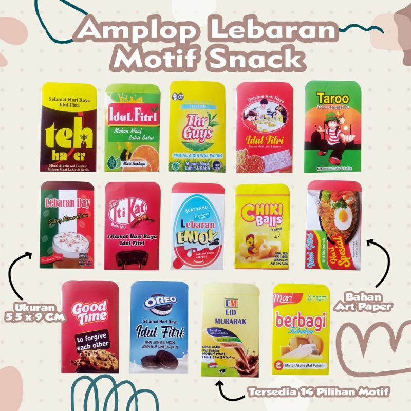 

READY STOK AMPLOP SNACK BISA COD