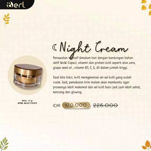 Night Cream B erl Cosmetics // B Erl // B Erl Cosmetics