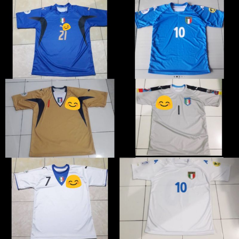 Jersey Italia 2002 Home Away/Jersey Italia 2006 Home Away World Cup/Jersey Kiper Italia 2006/Jersey 