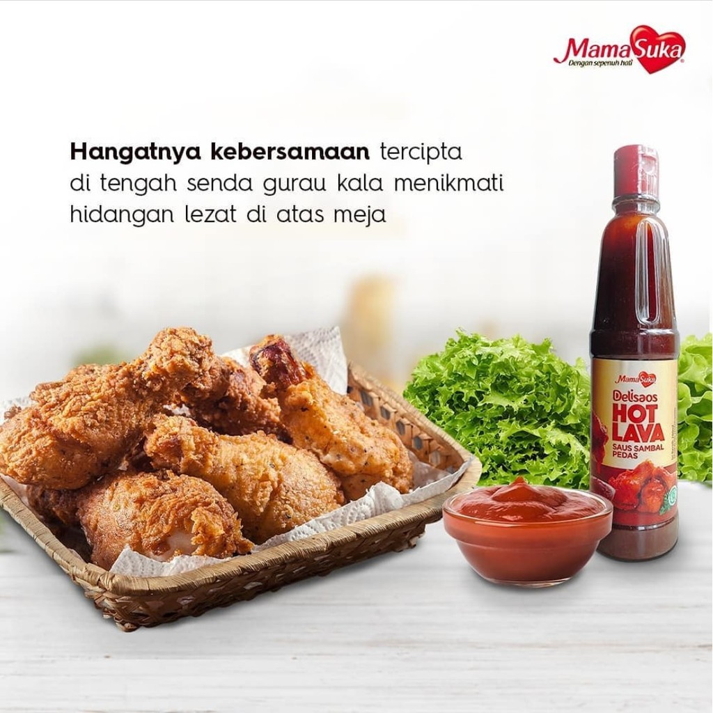 MAMASUKA - DELISAOS SAUS SAMBAL HOT LAVA - 130ml