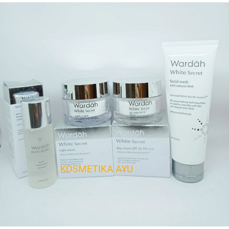 [Kemasan Baru] Paket WARDAH White Secret/Crystal Secret Cream Wardah Pemutih