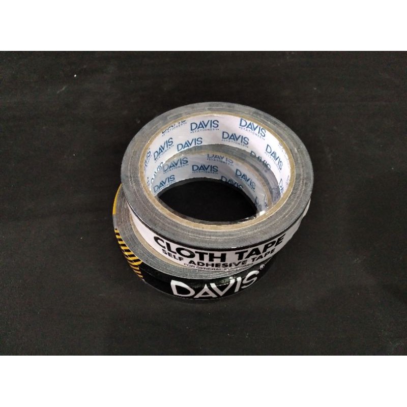 Linen Tape Davis 1 Inci Tebal 12 Yard/Cloth Tape/Lakban Hitam