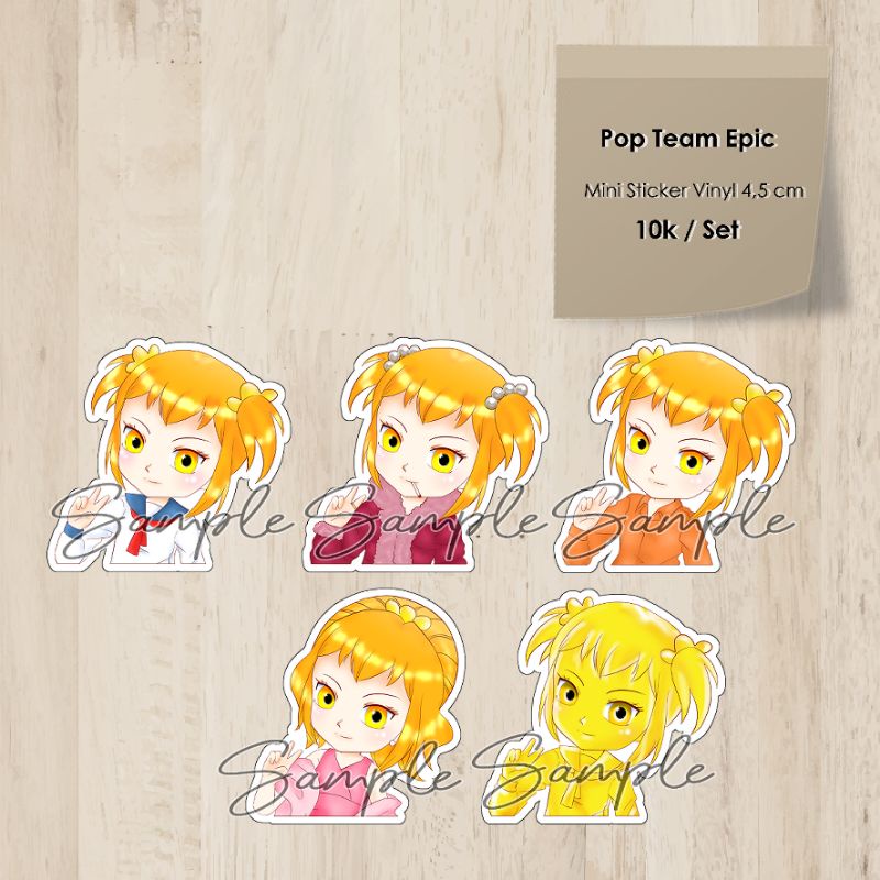 Pop Team Epic Mini Sticker