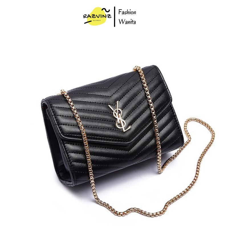 YSL TAS WANITA TALI RANTAI - YSL Lisa Bag