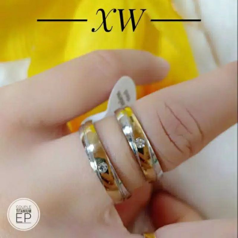 Fourfashion Cincin Titanium Dewasa Mata S050