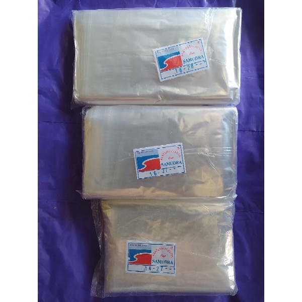 Plastik PP Bening Samudra Tebal 01 Uk. 14x27 16x27 18x28