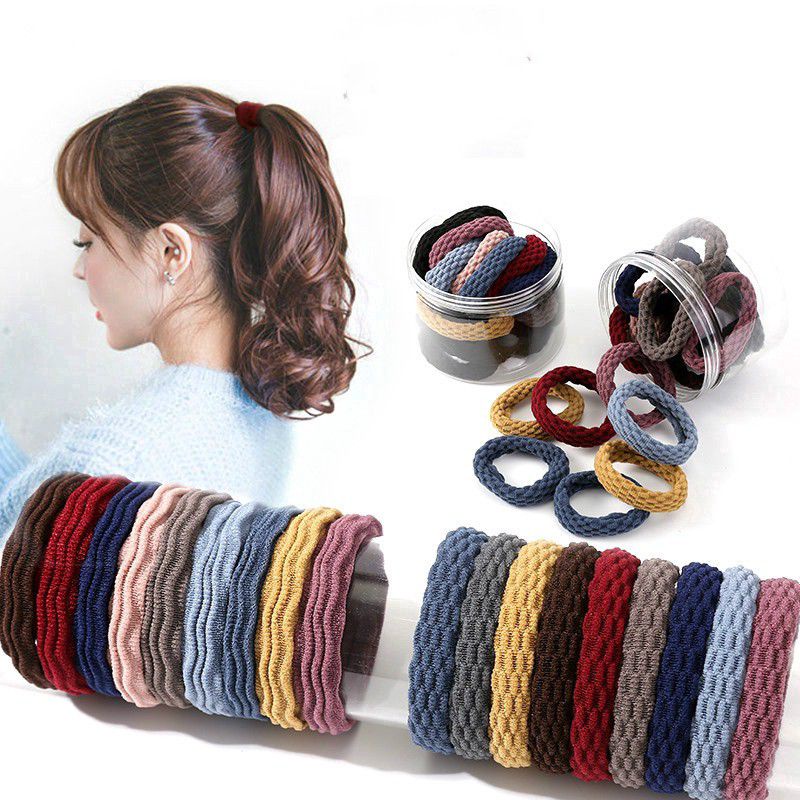 (20pcs) BC IKAT RAMBUT KOREA KARET MULTI COLOR free tabung