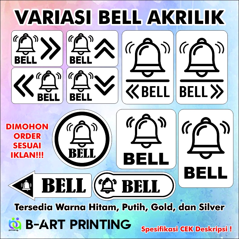 TERLARIS!!! BELL/BELL RUMAH/SIGN BOARD/TANDA BELL/TULISAN BELL/BACAAN BELL/TANDA BACA BELL