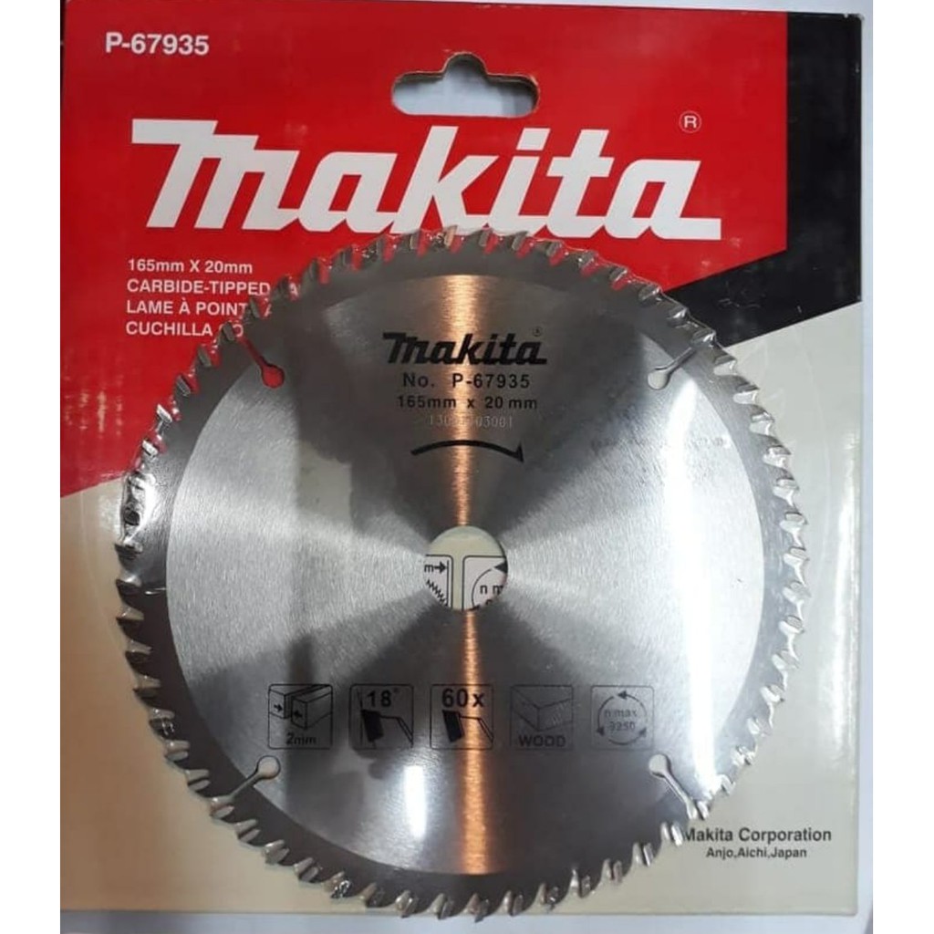 Mata Pisau Kayu Circular Saw Blade 6 Inch 60 T TCT MAKITA ORIGINAL Wood Blade Circle Cutting Mata