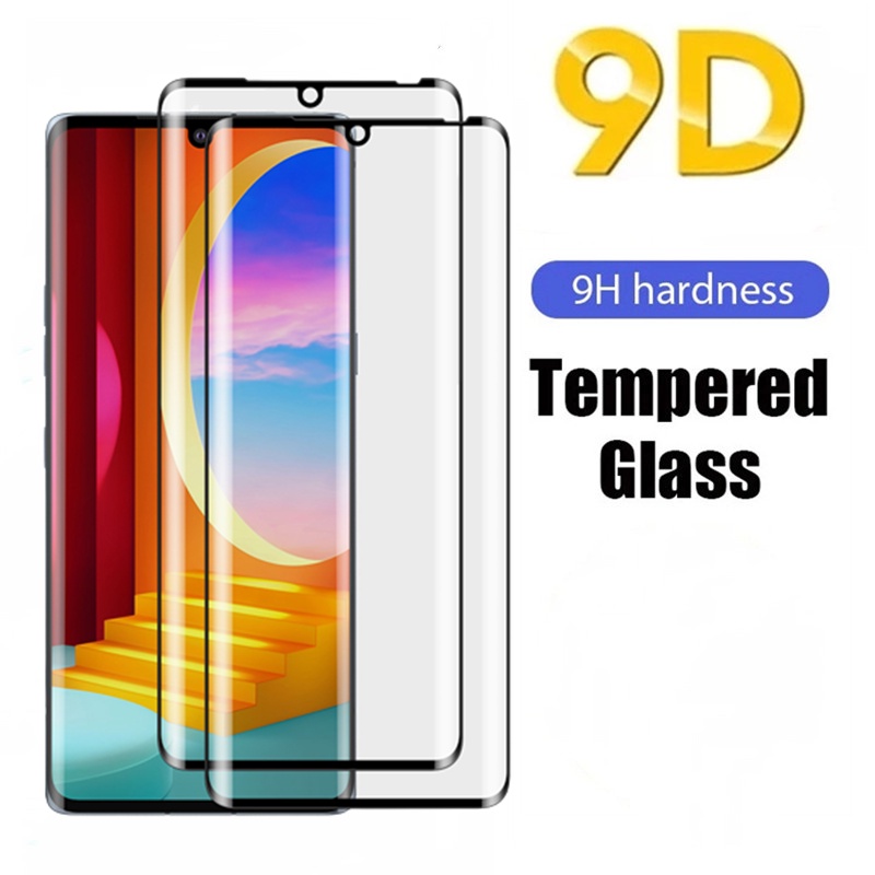 Pelindung Layar Tempered Glass 9H 3d Curved Full Cover Slim Anti Pecah Untuk LG Velvet