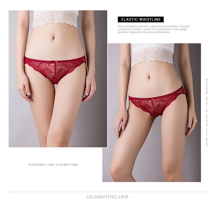 Celana Dalam Wanita Underwear Bahan Lace ukruan M_XL C071