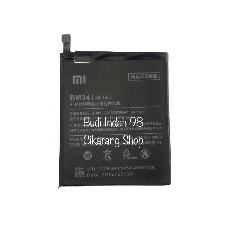 BATERAI XIAOMI MI NOTE PRO / BM34 BATERE BM34 ORIGINAL