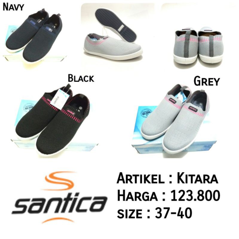 SEPATU FASHION SLIP ON CEWEK SANTICA KITARA SIZE 37-40