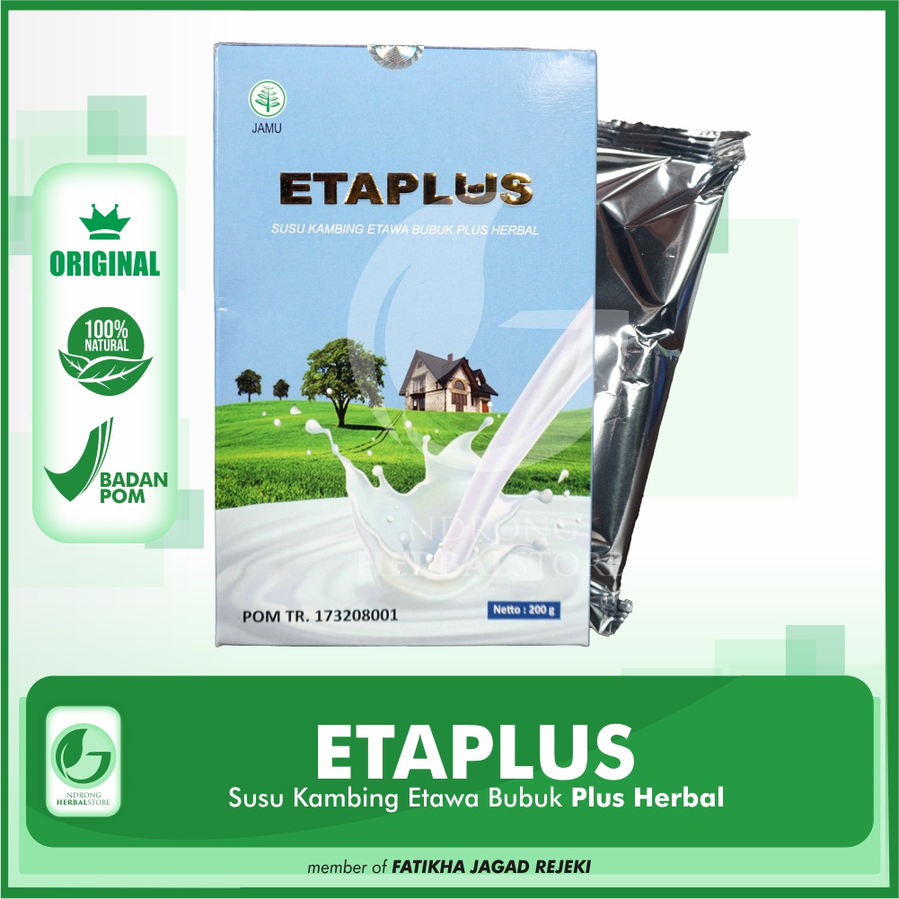 

ETAPLUS | SUSU KAMBING ETAWA BUBUK ORIGINAL UNTUK ASAM LAMBUNG DARAH TINGGI ASMA BUMIL ANAK | ETAPLUS