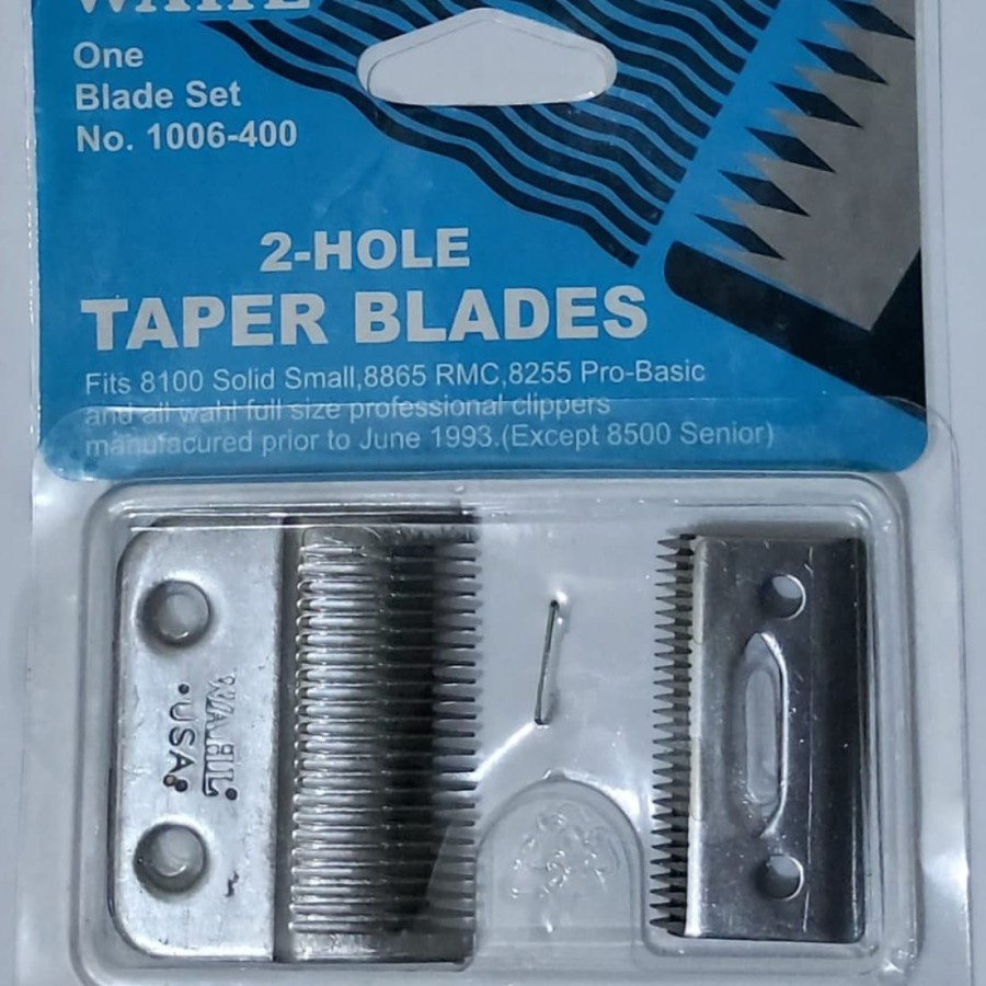 Promo!!! Mata Pisau Cukur WHAEL 2-Hole Taper Blades 2 Lubang Stainless Steel Berkualitas Terbaik