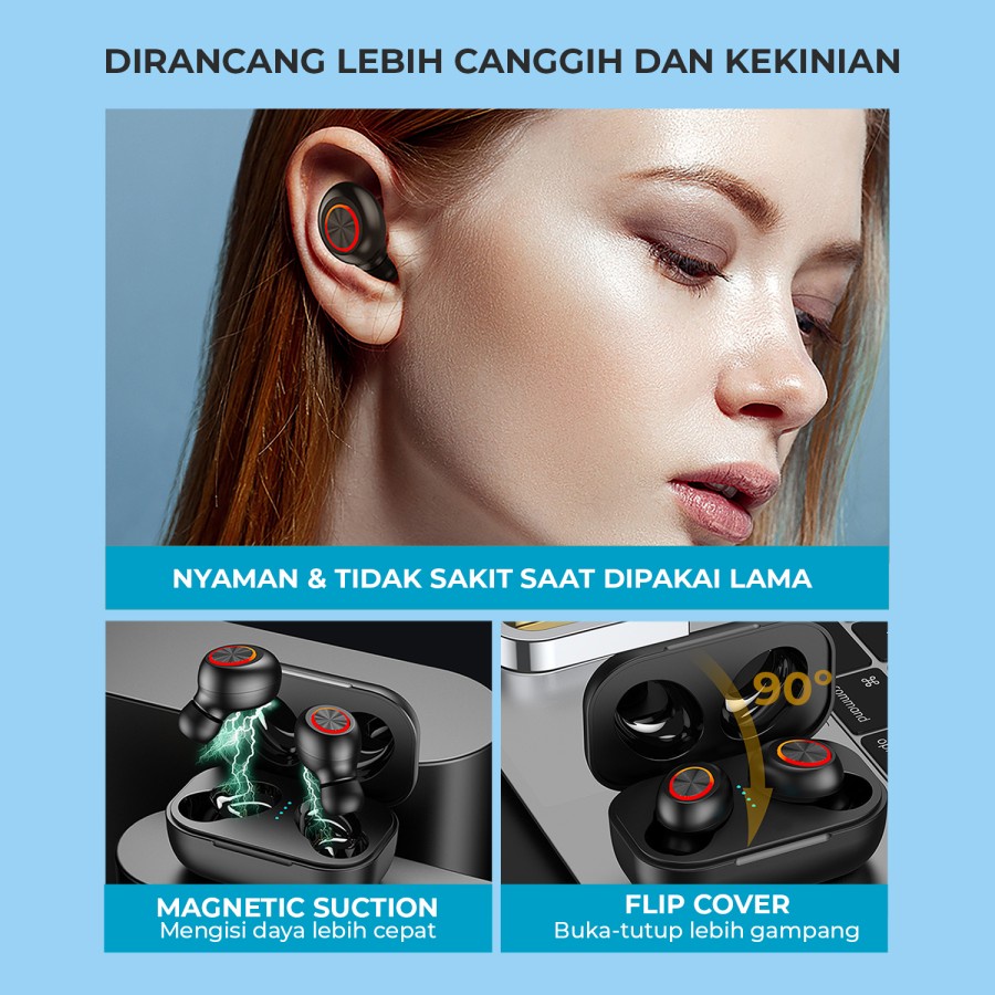 Headset VEGER Earphone VE-26 Bluetooth 5.0 True Wireless TWS Earbuds