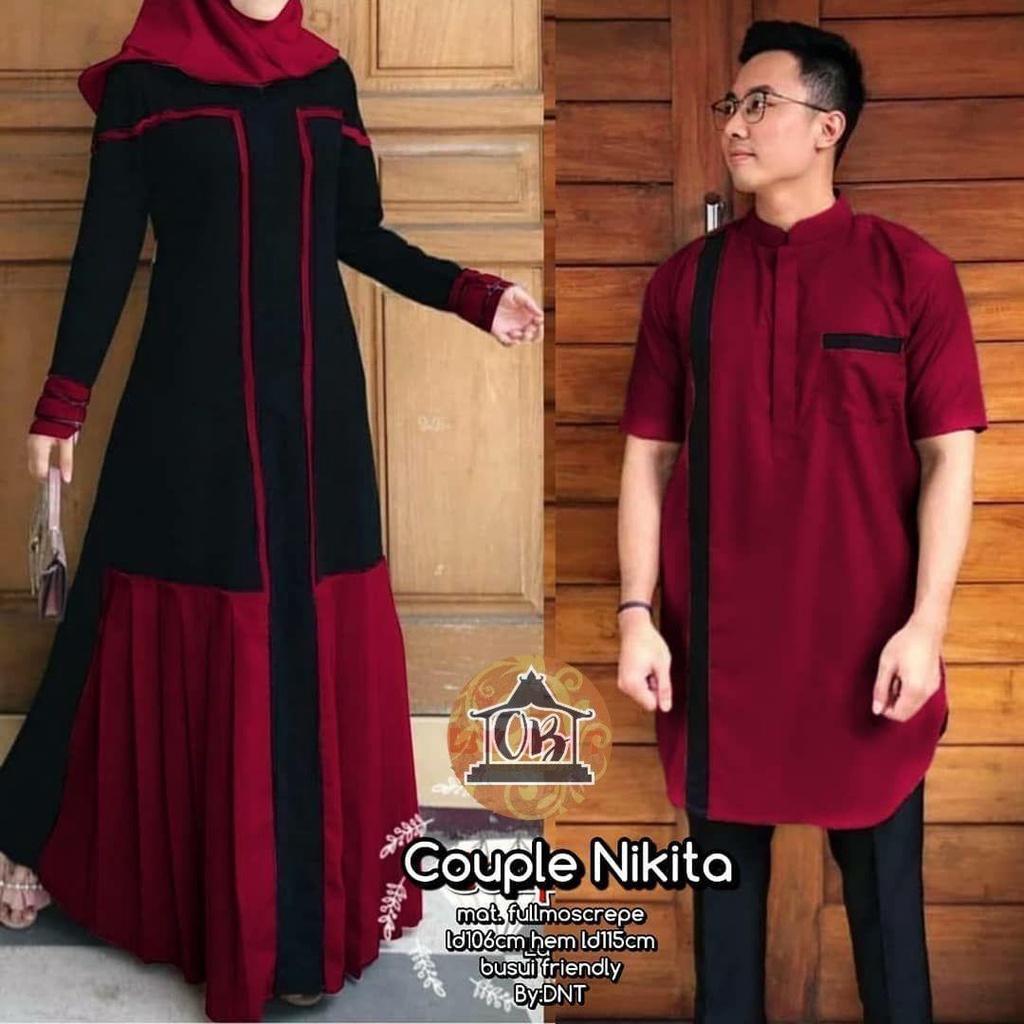 SARIMBIT LEBARAN (2022) HAFIZ&HAFIZAH FAMILY GAMIS PLUS KHIMAR- BAJU COUPLE KELUARGA TERBARU