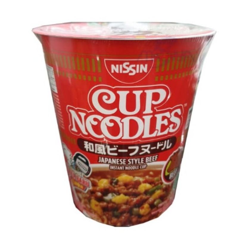 Jual Nissin Cup Noodles Rasa Kaldu Sapi Ala Jepang 66 Gram Shopee