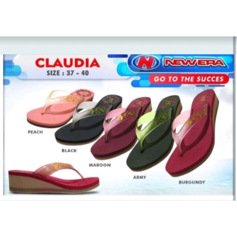 Sandal wedges wanita sol tebal new era beauty