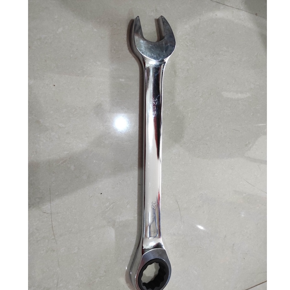Kunci Ring Pas Rachet 32 MM / Kunci Ring Rachet Kombinasi Terpercaya