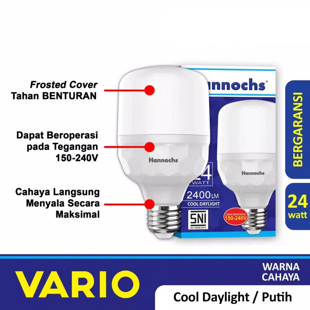 Hannochs Lampu LED Capsule Vario 24 Watt - Cahaya Putih