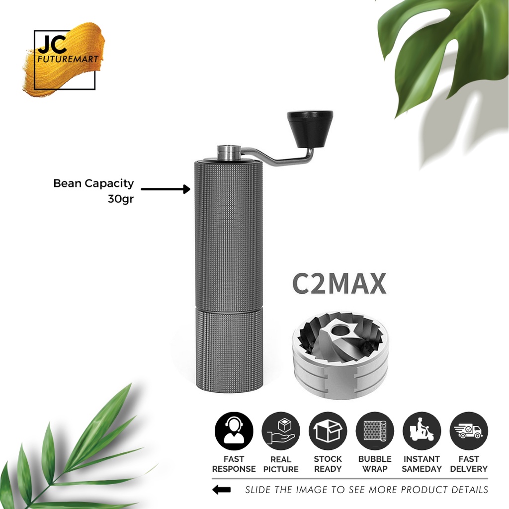 TIMEMORE CHESNUT C2 MAX COFFEE GRINDER BLACK - PENGGILNG BIJI KOPI